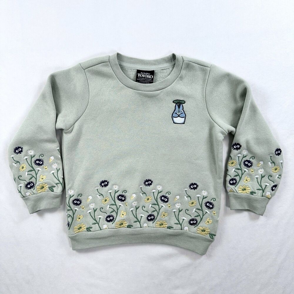 Studio Ghibli My Neighbor Totoro Sweatshirt Girls 3T Embroidered Box Lunch Anime